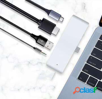 Hub USB Mindpure multifunzionale da Type-C a USB3.0 + HDMI +