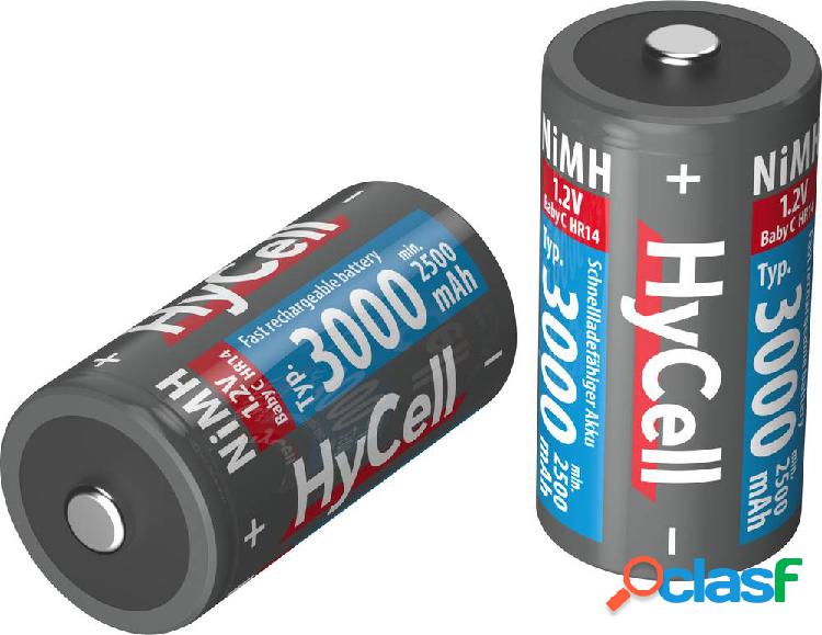 HyCell HR14 3000 Batteria ricaricabile 1/2 Torcia (C) NiMH