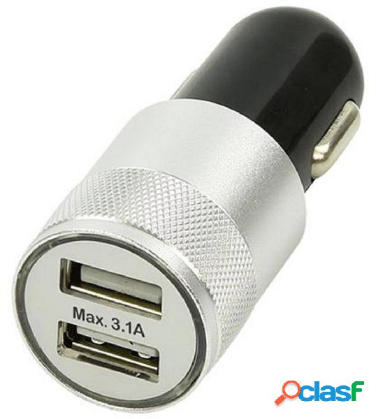 IWH Adattatore USB 12/24 Volt 3100 mA con 2 porte di