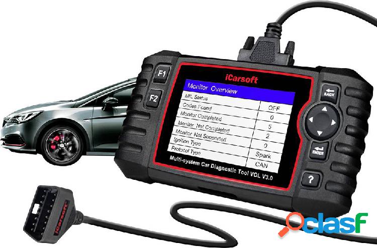 Icarsoft Strumento diagnostico OBD II VOL V3.0 icvol3 Adatto