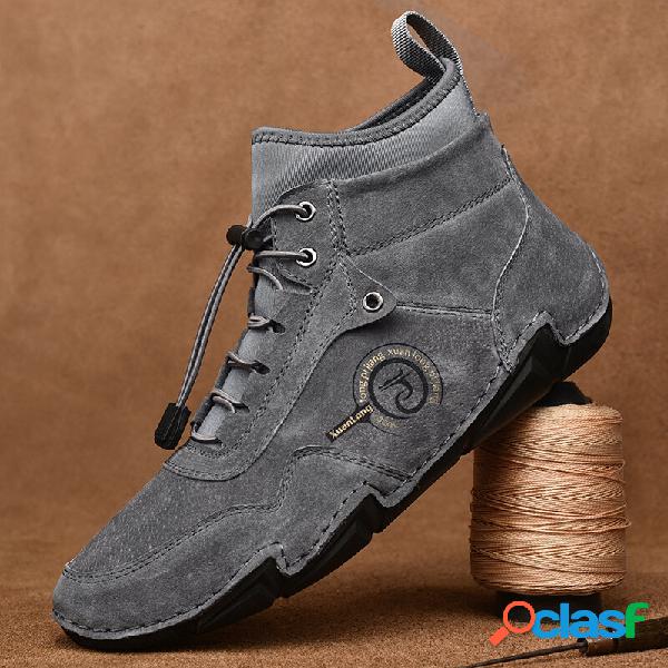 Impiombature traspiranti in pelle da uomo Soft Suola comode