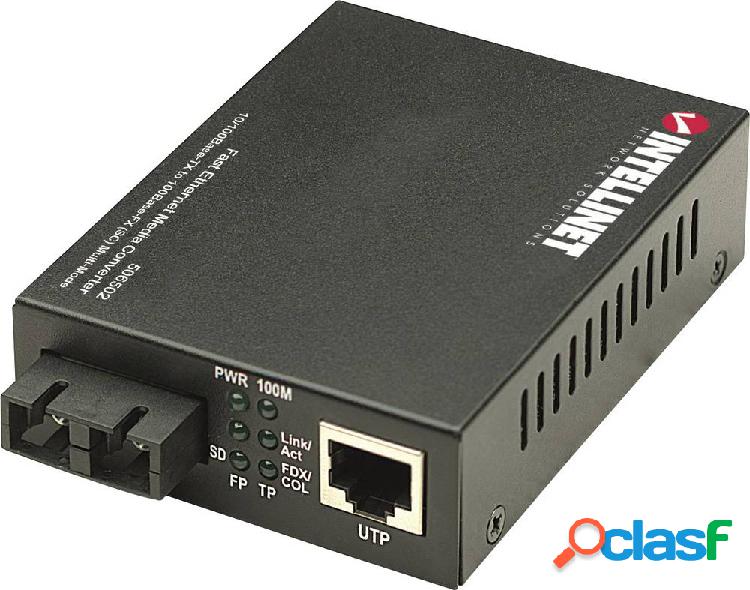 Intellinet 506502 LAN, SC Duplex Media converter di rete 100