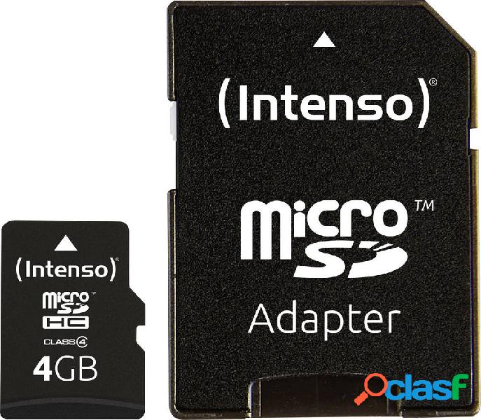 Intenso 4 GB Micro SDHC-Card Scheda microSDHC 4 GB Class 4