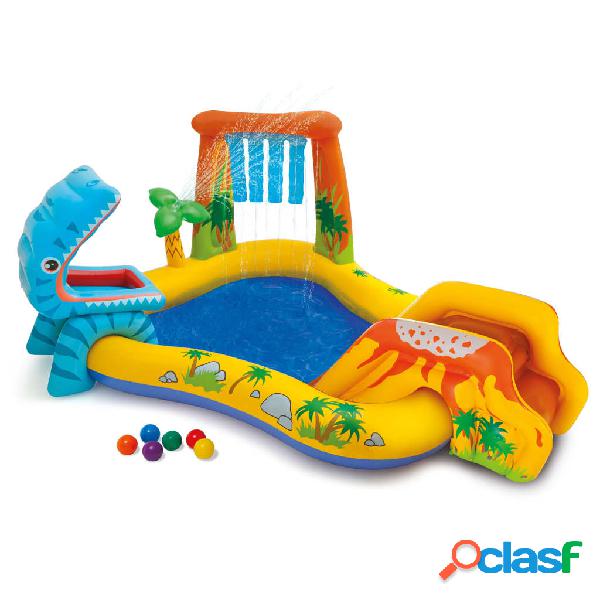 Intex Piscina Gonfiabile Dinosaur Play Center 249x191x109 cm