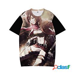 Ispirato da Attacco a Titano Mikasa Ackerman Maglietta