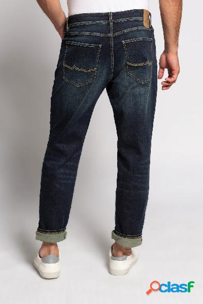 Jeans, FLEXNAMIC®, cinque tasche, tapered loose fit, Uomo,