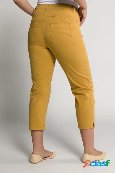 Jeans a 7/8 in cotone biologico con cintura comoda e