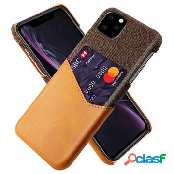KSQ iPhone 11 Pro Max Case with Card Pocket - Coffee