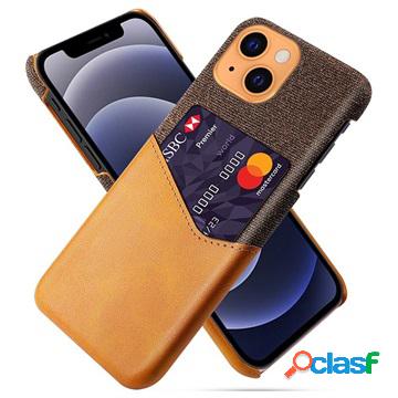 KSQ iPhone 13 Mini Case with Card Pocket - Coffee