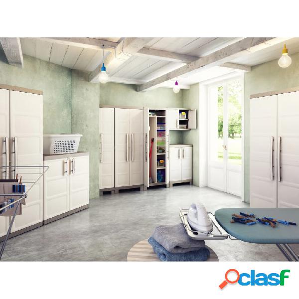 Keter Armadietto Multiuso Excellence Beige e Talpa 182 cm