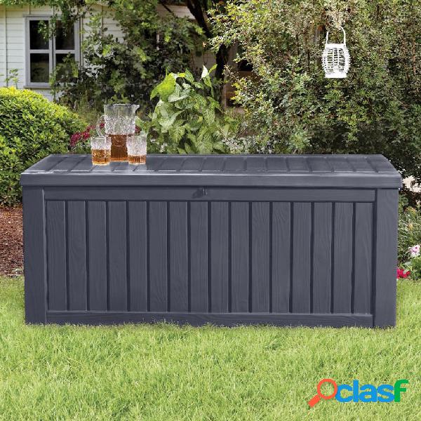 Keter Contenitore da Giardino Rockwood 570 L Antracite