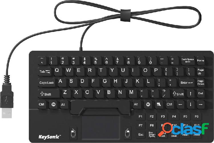 Keysonic KSK-5031 IN (UK) USB Tastiera Inglese UK, QWERTY