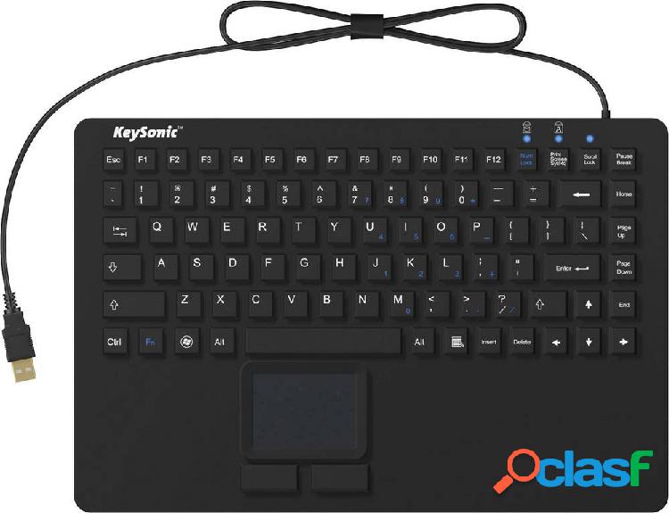 Keysonic KSK-5230 IN (US) USB Tastiera Inglese US, QWERTY,