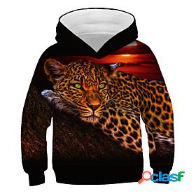 Kids Boys Hoodie Sweatshirt Long Sleeve Rainbow 3D Print