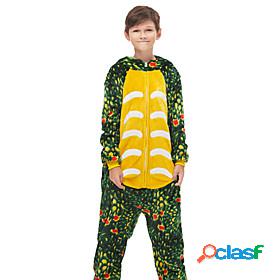 Kids Boys' Jumpsuit Green Animal Active Fall Winter 2-8