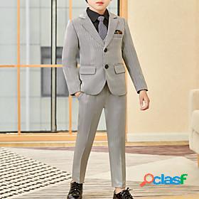 Kids Boys Suit Blazer Shirt Pants FormalSet Long Sleeve 5