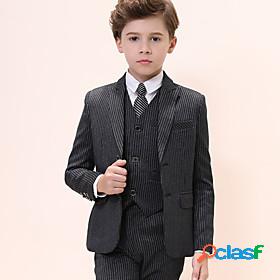 Kids Boys Suit Blazer Shirt Pants FormalSet Long Sleeve 5