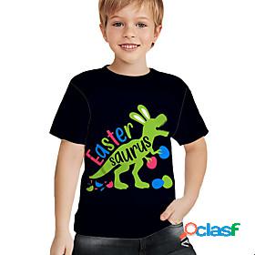 Kids Boys T shirt Easter Short Sleeve 3D Print Rabbit Bunny