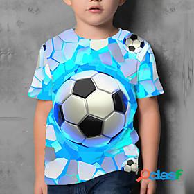 Kids Boys T shirt Short Sleeve 3D Print Graphic Football