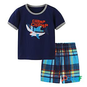 Kids Boys T-shirt Shorts Clothing Set Short Sleeve 2 Pieces