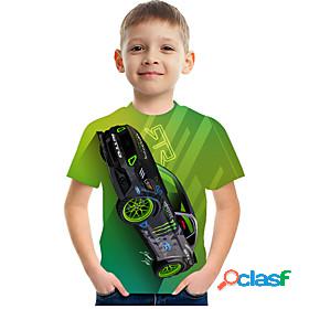Kids Boys' T shirt Tee Short Sleeve 3D Print Graphic Car