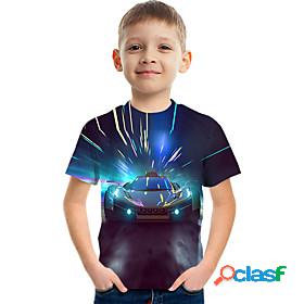 Kids Boys T shirt Tee Short Sleeve 3D Print Graphic Car