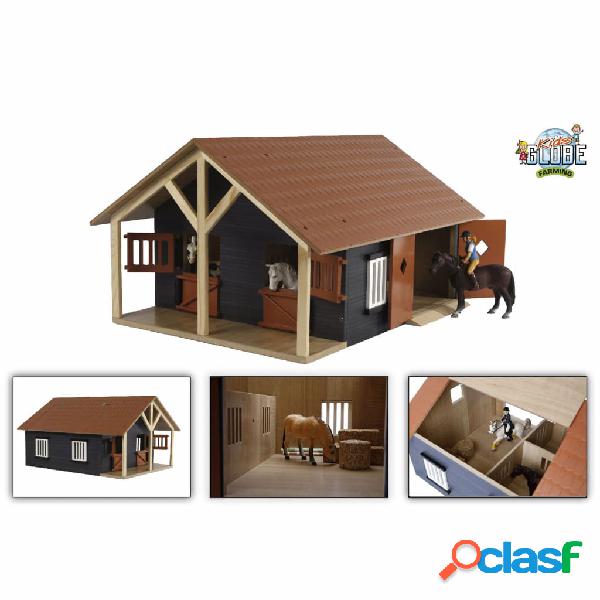 Kids Globe Stalle con 2 Box e 1 Officina 1:24 610167