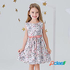 Kids Little Girls' Dress Butterfly Flower Animal Sundress