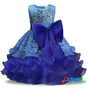 Kids Little Girls Dress Floral Party Wedding A Line Dress