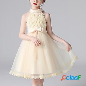 Kids Little Girls Dress Flower Birthday Party Festival Bow