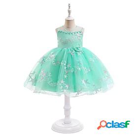 Kids Little Girls' Dress Flower Party Performance Tulle