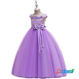 Kids Little Girls Dress Graphic Solid Colored Special