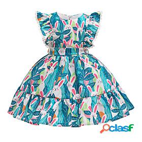 Kids Little Girls Dress Rabbit Special Occasion Performance