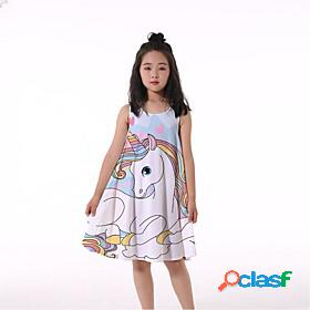 Kids Little Girls Dress Unicorn Fantastic Beasts Unicorn