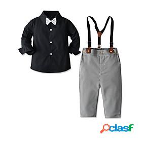 Kids Toddler Boys Suit Blazer Shirt Pants Clothing Set