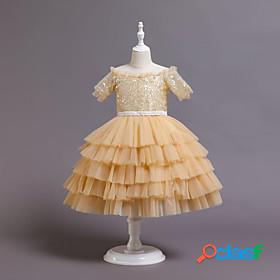 Kids Toddler Little Girls' Dress Sequin Wedding Special