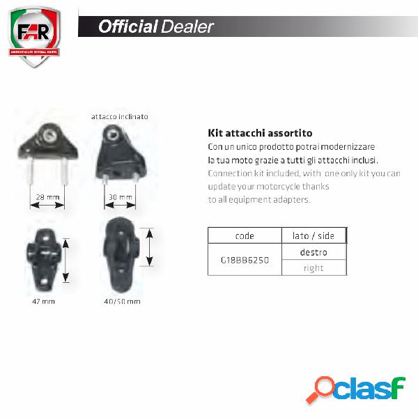 Kit 4 adattatori far g18bb6250 kit 4 piedini lato dx