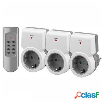 Kit di Prese con telecomando Goobay 3-in-1