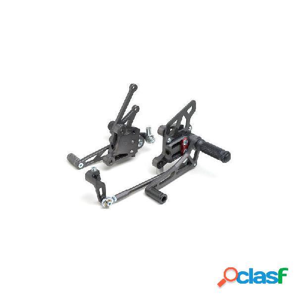 Kit pedane arretrate per Yamaha MT-07 17- LSL 2Slide nero