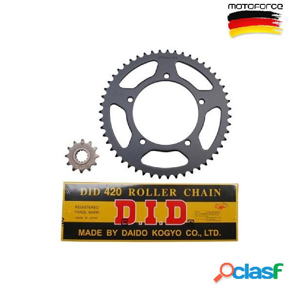 Kit trasmissione catena motoforce 12x52 - 420 generic