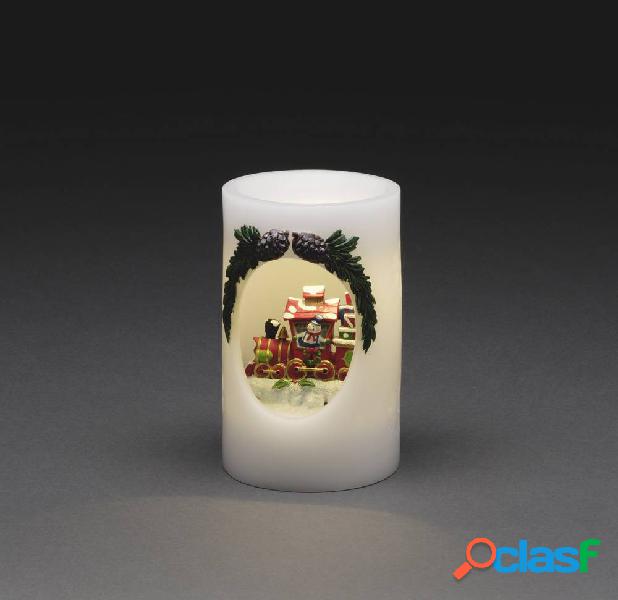 Konstsmide 1890-100 LED con candela di cera Bianco Bianco