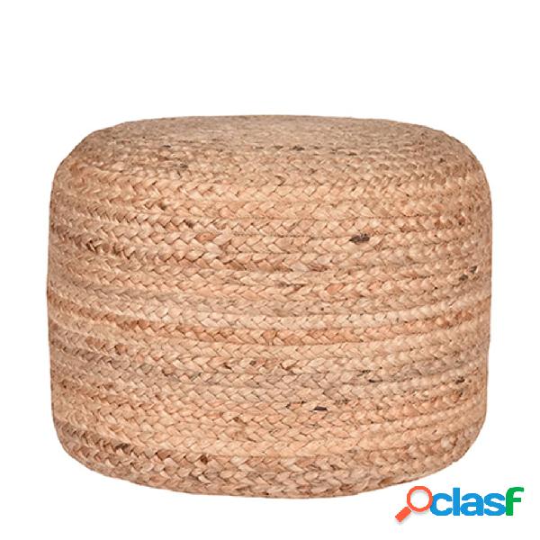 LABEL51 Pouf Intrecciato in Juta Naturale