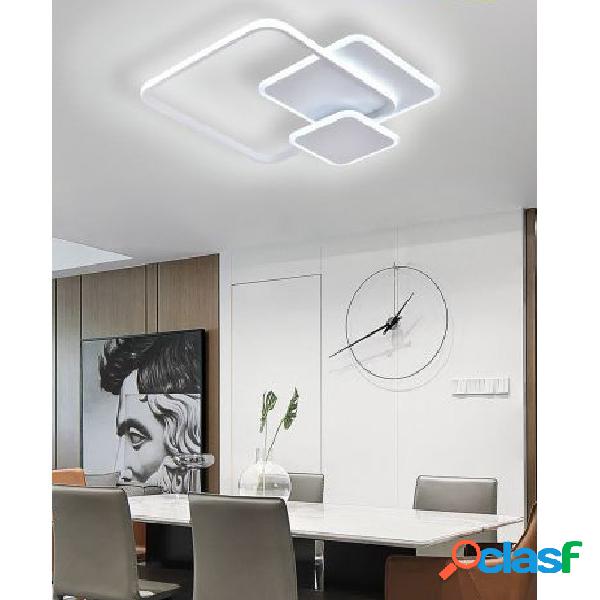 LAMPADA DA SOFFITTO PLAFONIERA LED 48 W MODERNO 3 QUADRATI