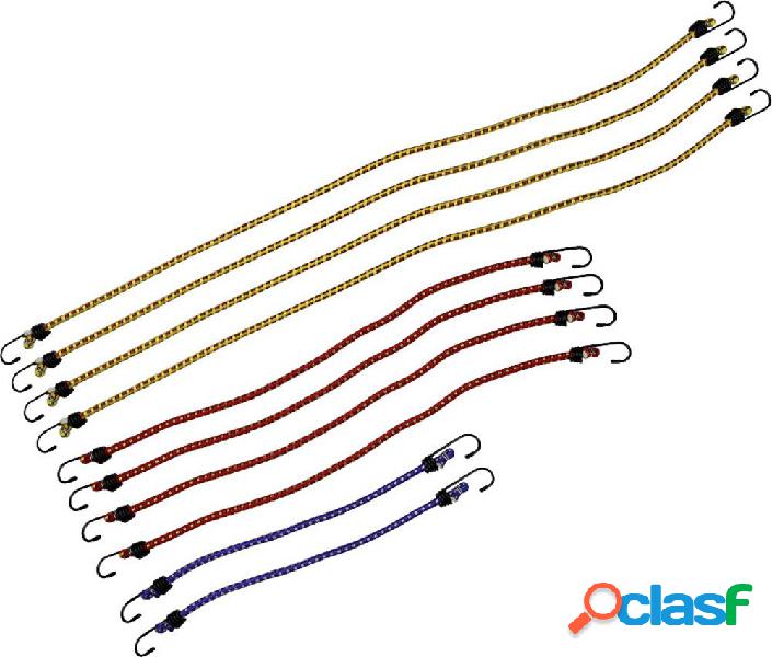 LAS 12039 Corda elastica (Ø x L) 8 mm x 90 cm Con ganci in