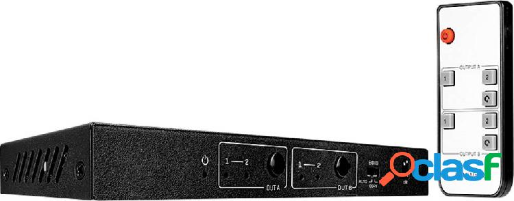 LINDY 2x2 HDMI 18G Matrix Switch 2+2 Porte Switch Matrix