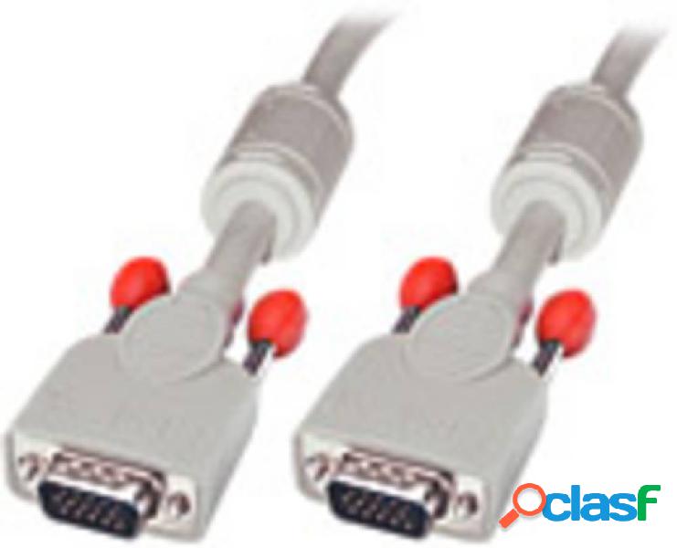 LINDY 36344 VGA Cavo [1x Spina VGA - 1x Spina VGA] Grigio