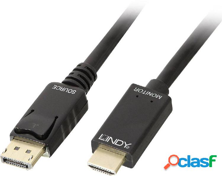 LINDY DisplayPort / HDMI Cavo adattatore Spina DisplayPort,