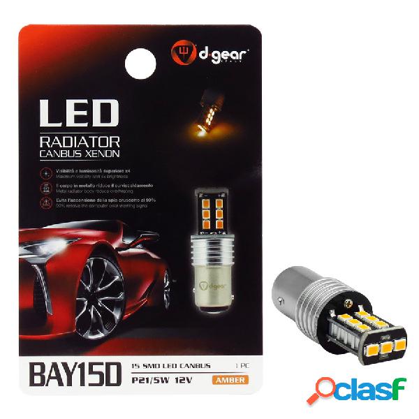 Lampadina BAW15D a led BAU15D Led Radiator Canbus Xenon