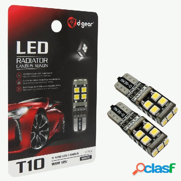 Lampadina T10 a led T10 Led Radiator Canbus Xenon