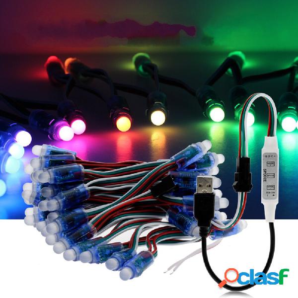 Lampadine 5M WS2811 RGB IP68 a colori 50PCS LED Modulo pixel